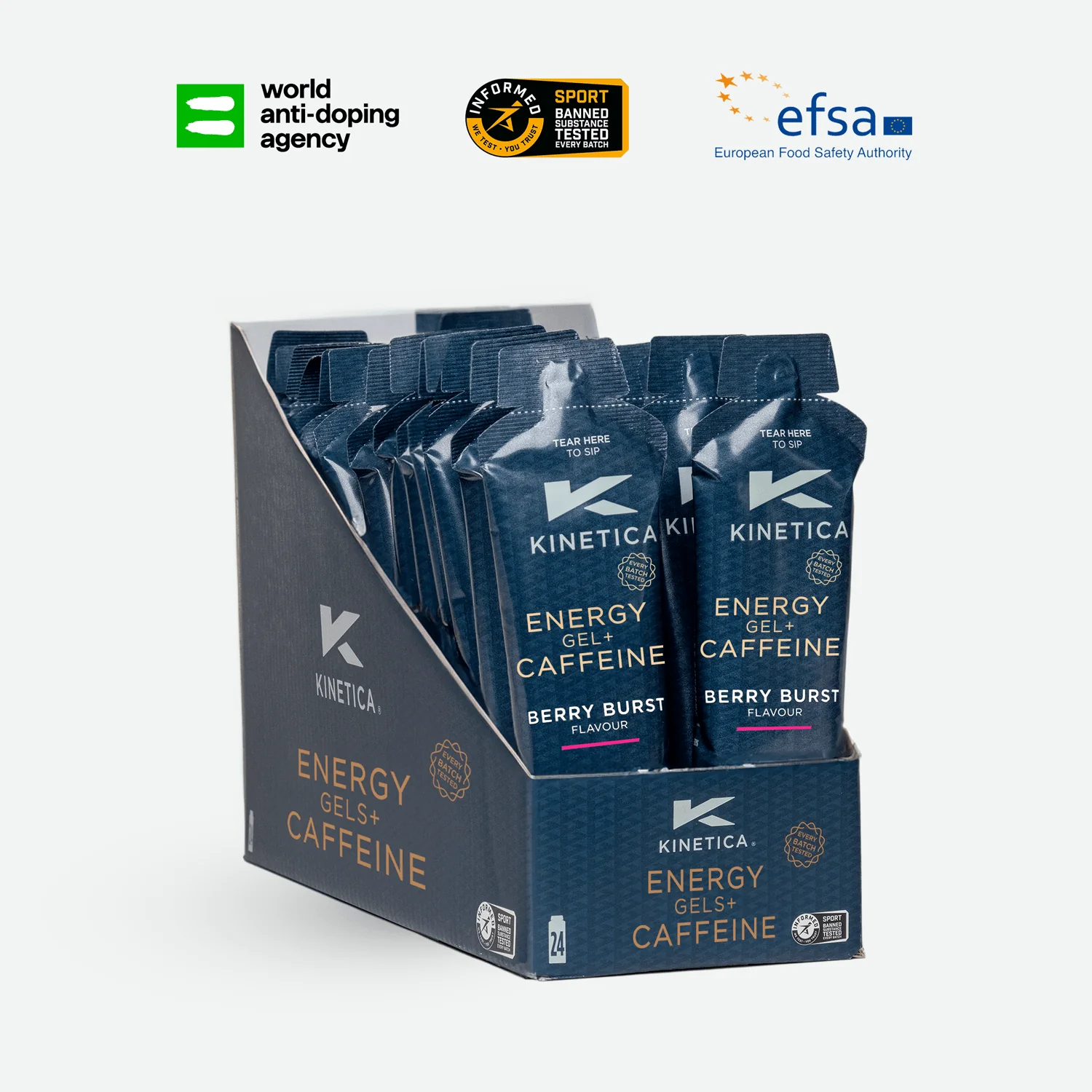 Energy Gel with Caffeine Berry Burst - 24 x 70g - Image 6