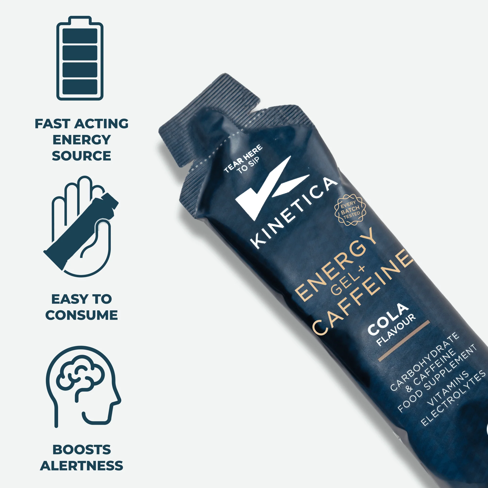 Energy Gel with Caffeine Cola - 24 x 70g - Image 3