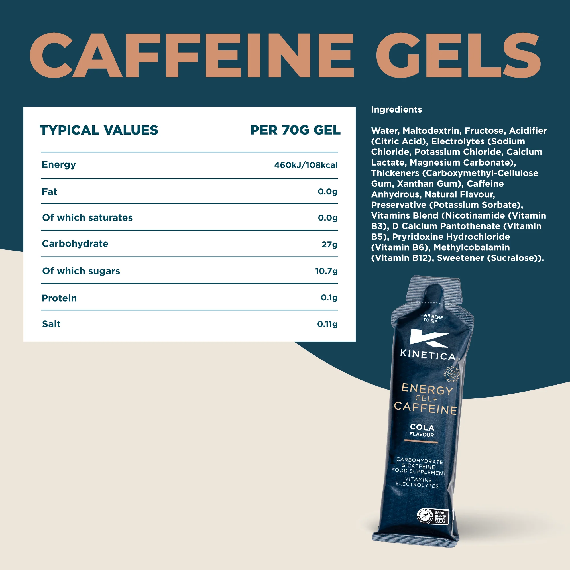 Energy Gel with Caffeine Cola - 24 x 70g - Image 6