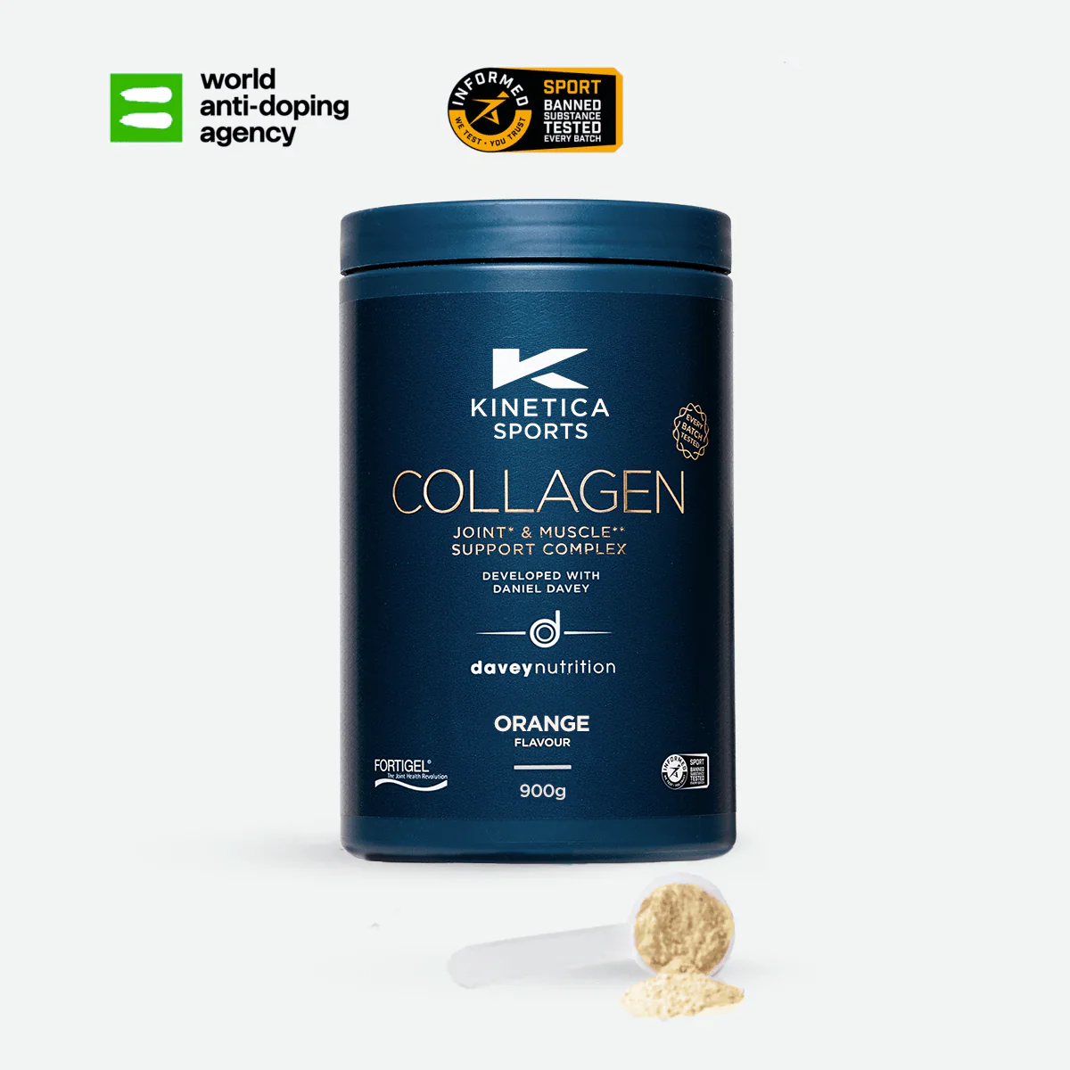 Collagen Powder Joint* & Muscle** Support Complex - 900g - Orange - Image 5