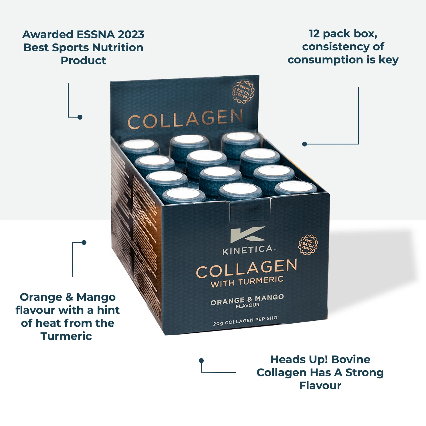 Collagen Shot with Turmeric - Orange & Mango 12-pack - Image 4
