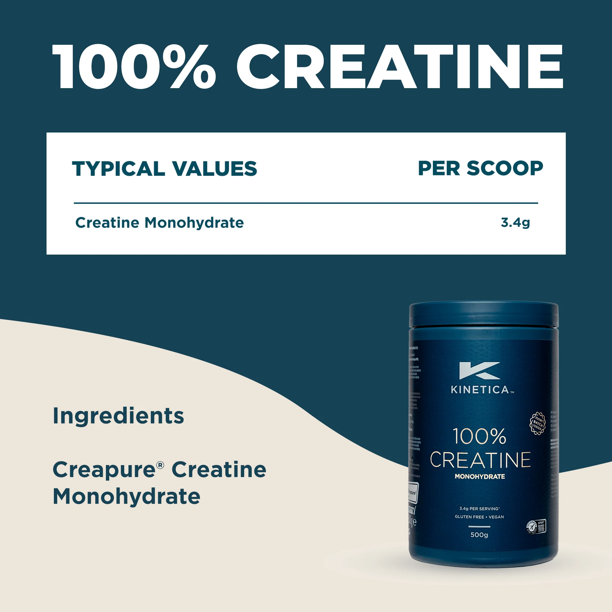 100% Creatine Monohydrate Powder - Unflavoured 500g - Image 8