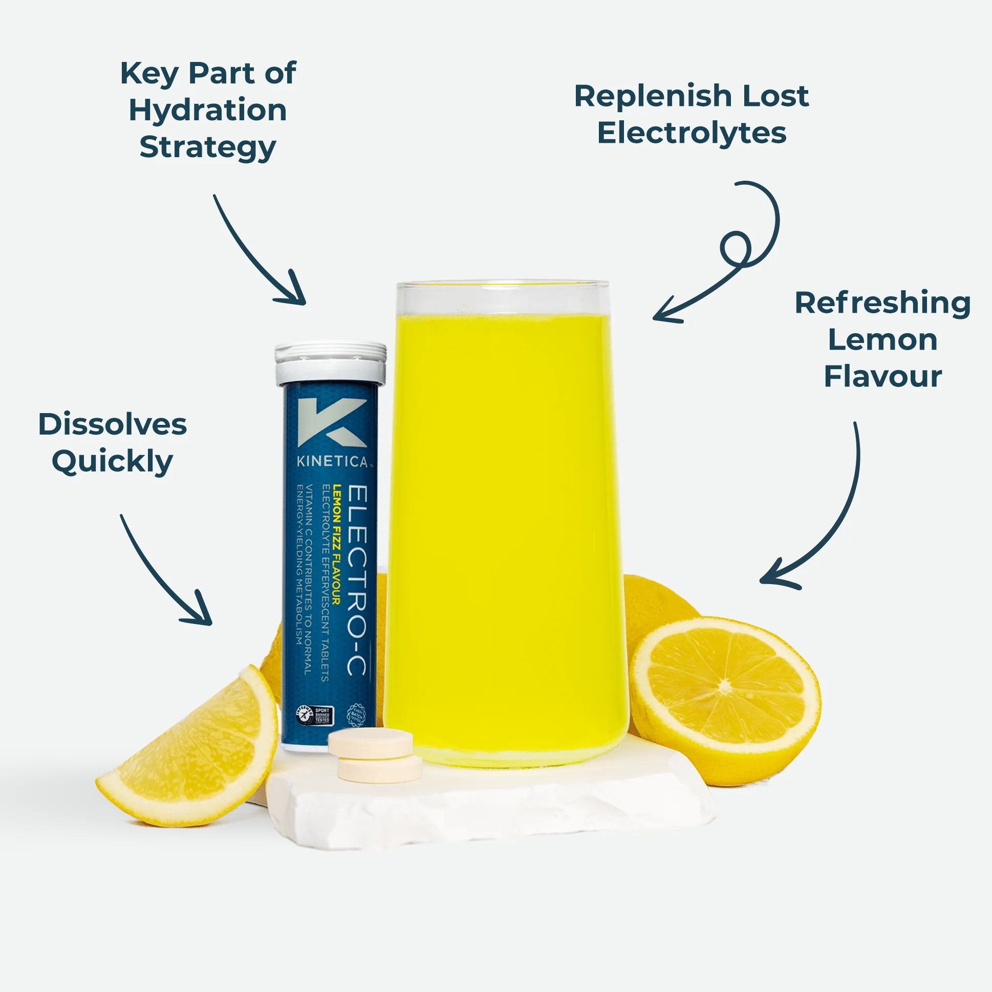 Electro-C Electrolyte Tablets- Lemon Fizz | Single Pack - Image 4