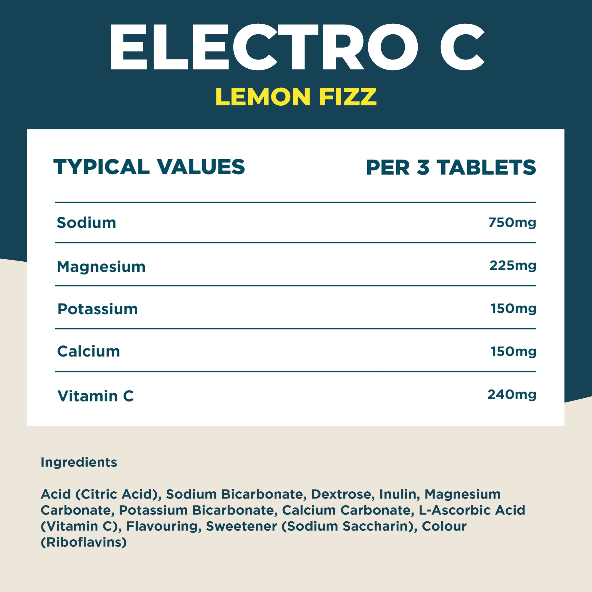 Electro-C Electrolyte Tablets- Lemon Fizz | Single Pack - Image 6