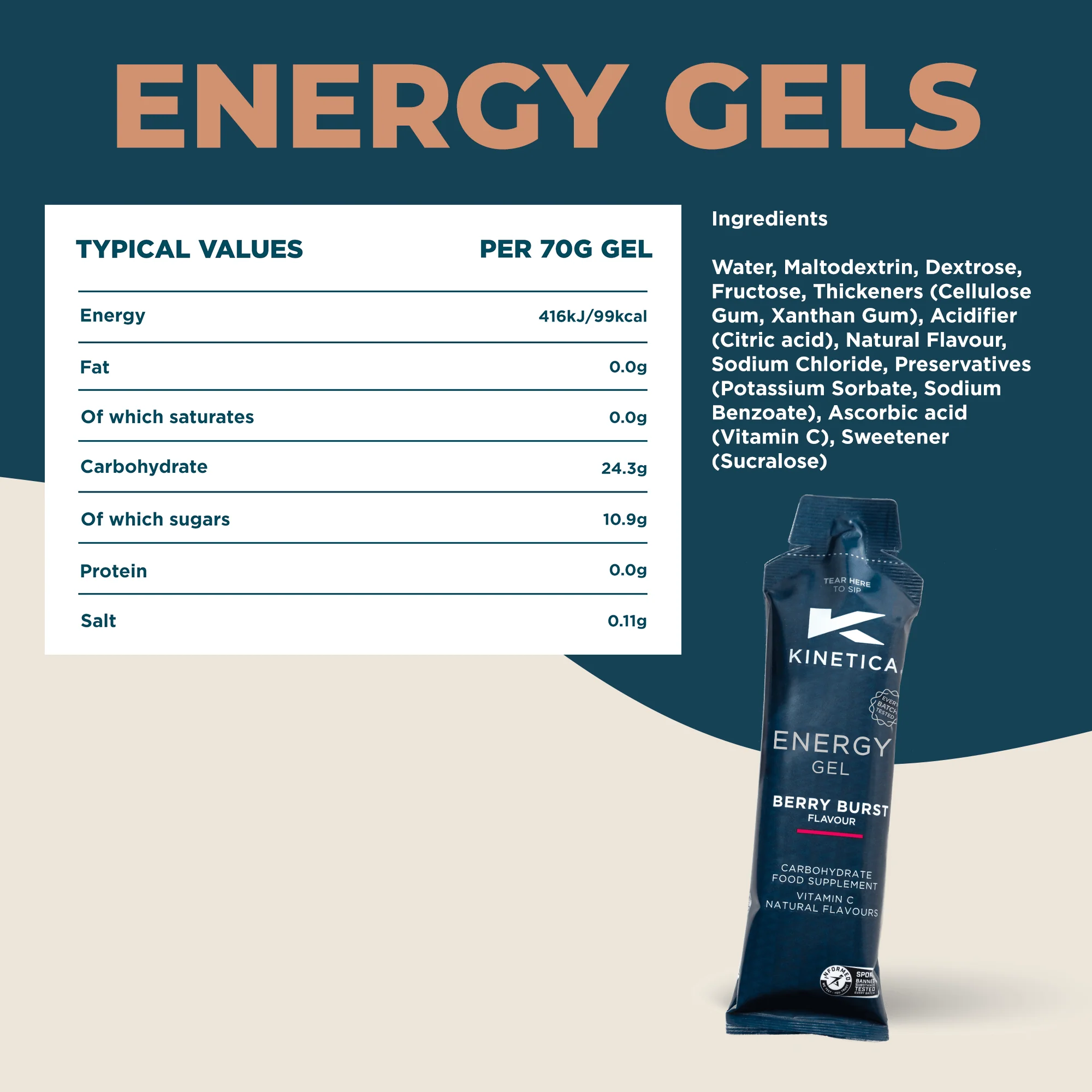 Energy Gel Berry Burst - 24 x 70g - Image 7