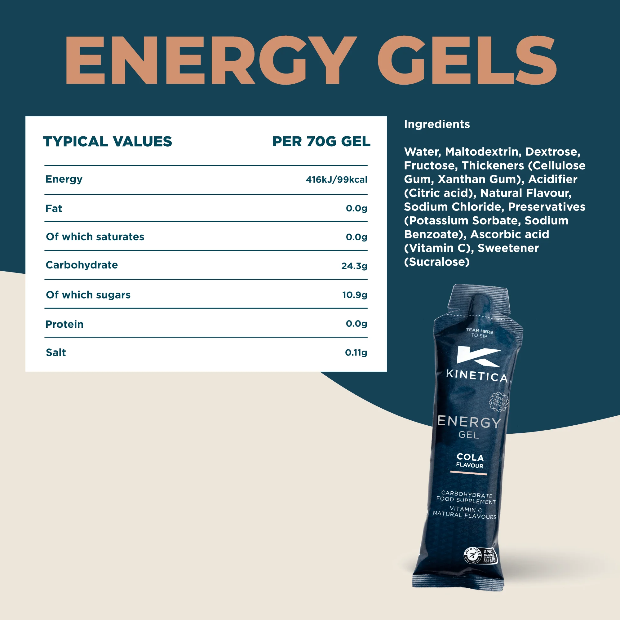 Energy Gel Cola - 24 x 70g - Image 7