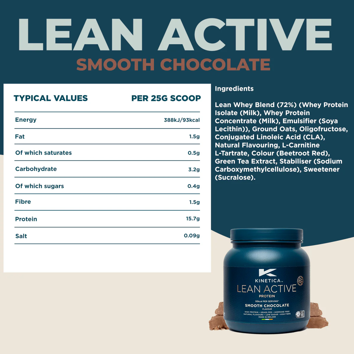 Lean Active Protein Chocolate 300g - Image 6