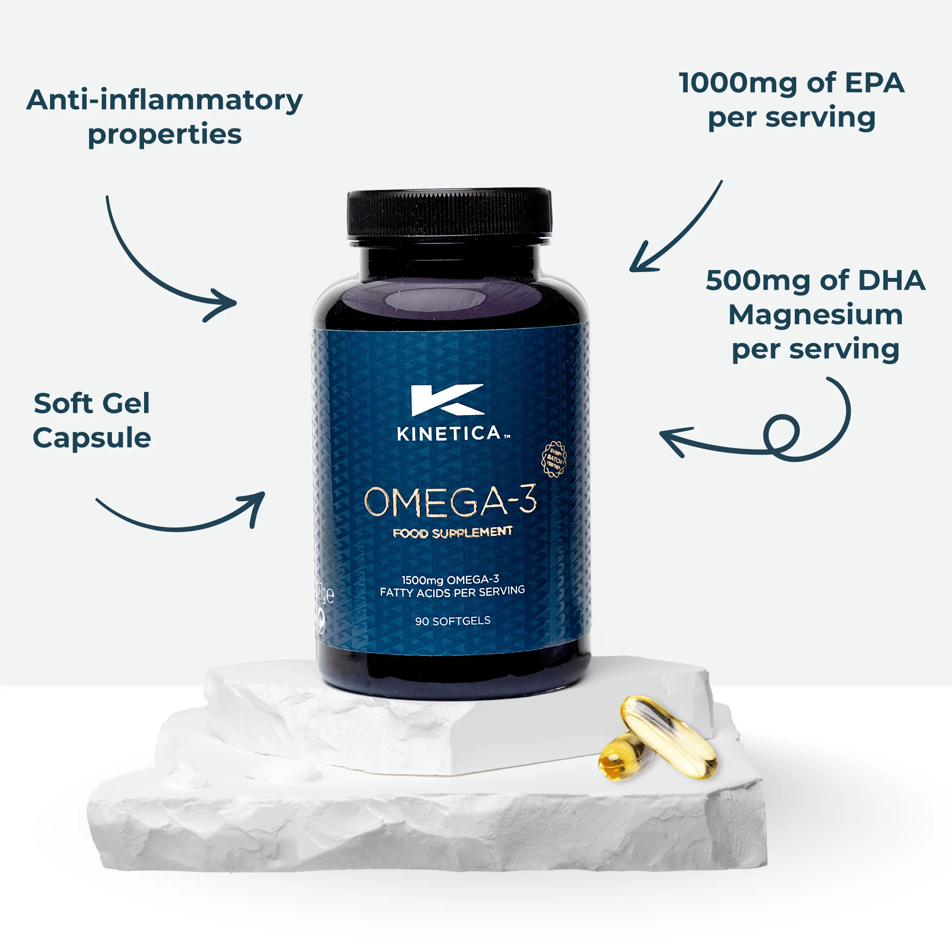 Omega-3 Fish Oil - 90 Capsules - Image 5