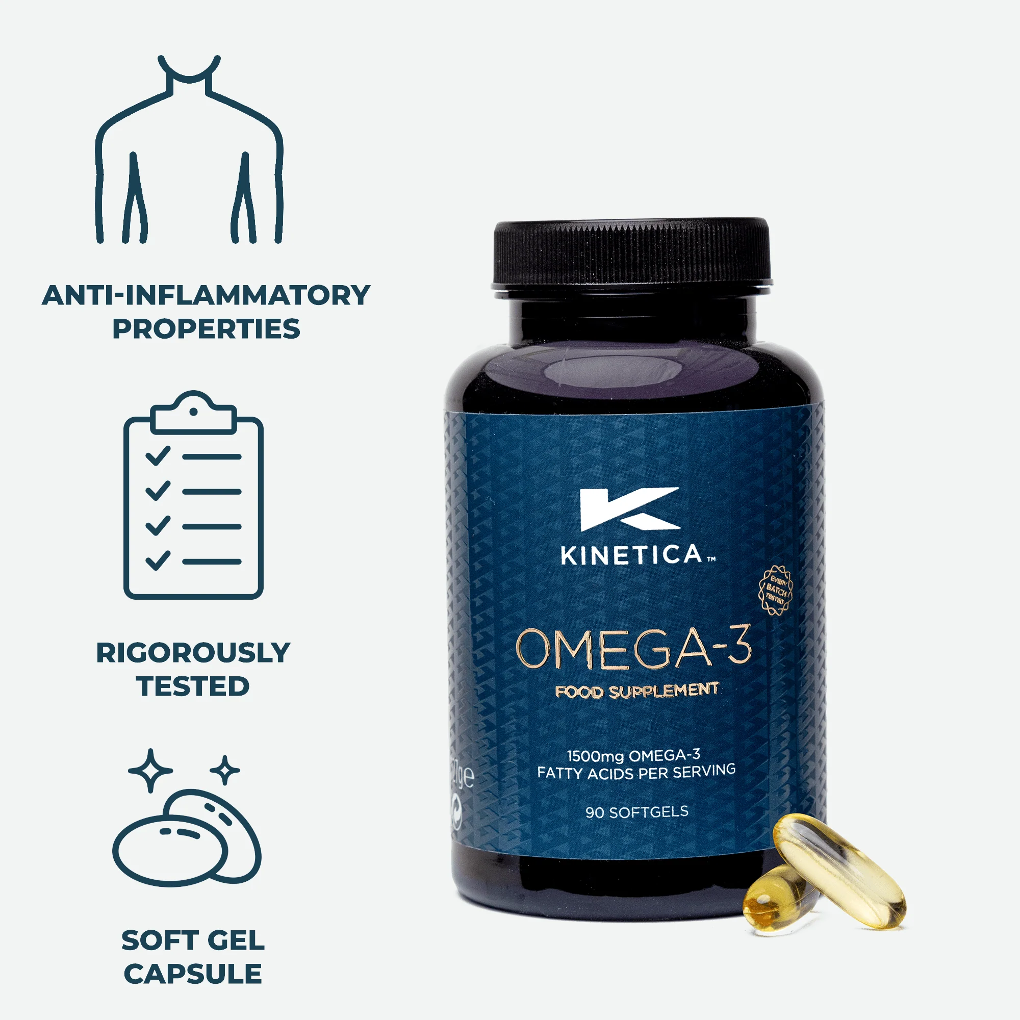 Omega-3 Fish Oil - 90 Capsules - Image 6