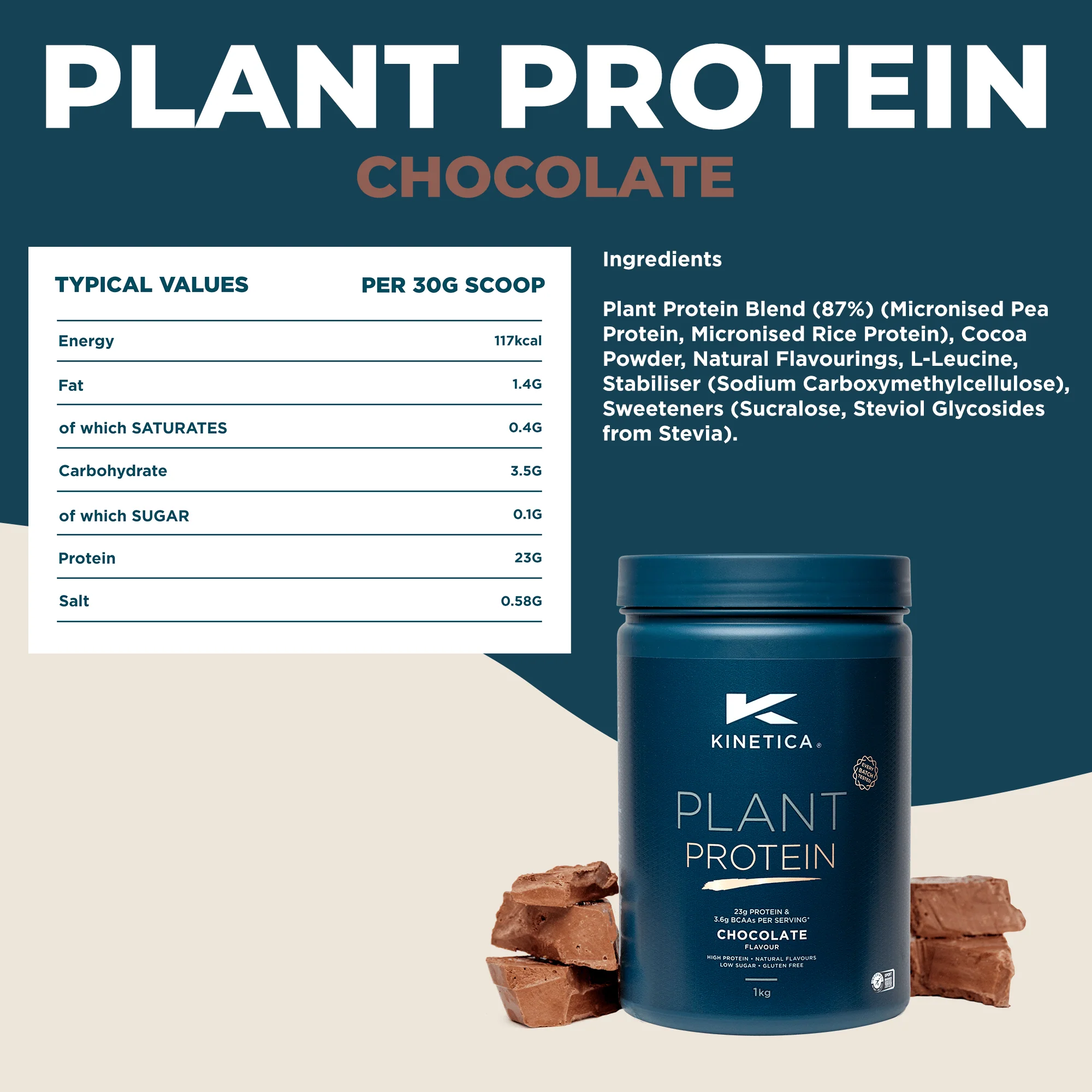 Plant Protein Chocolate 1kg - Image 8