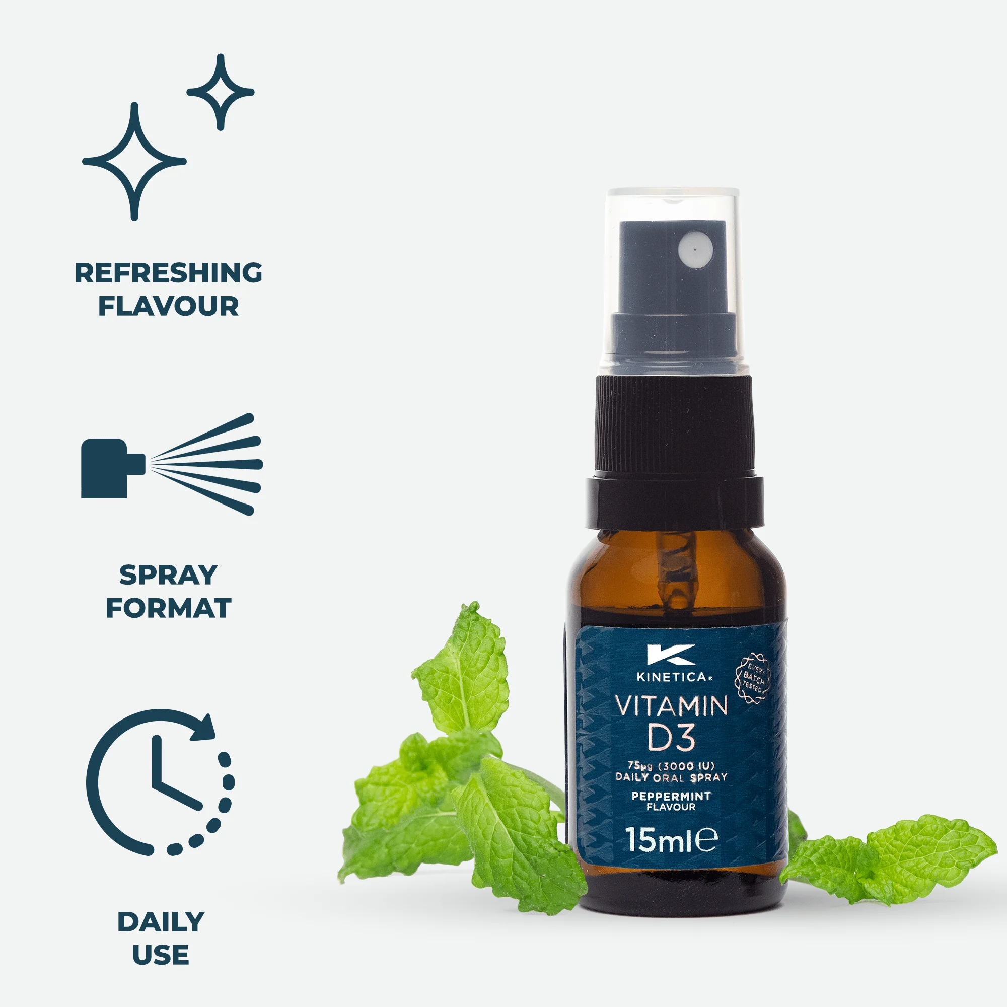 Vitamin D3 Oral Spray - Peppermint Flavour 15ml - Image 4