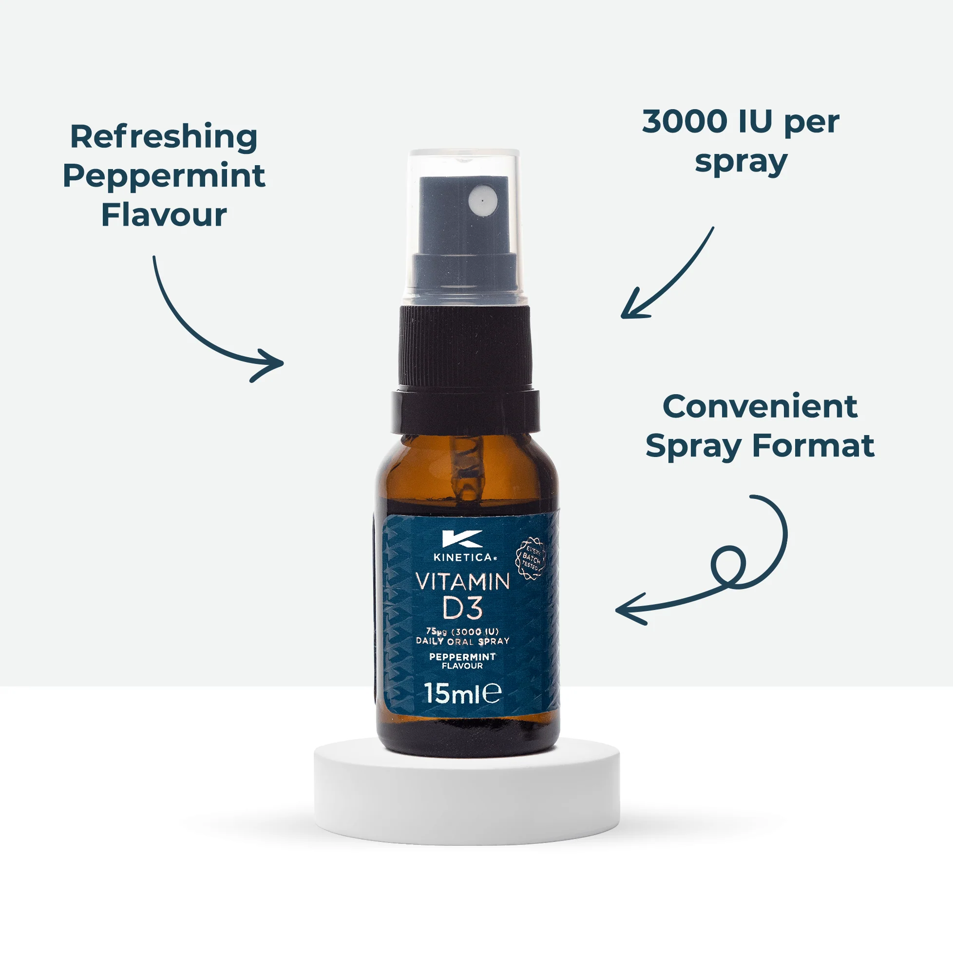 Vitamin D3 Oral Spray - Peppermint Flavour 15ml - Image 5