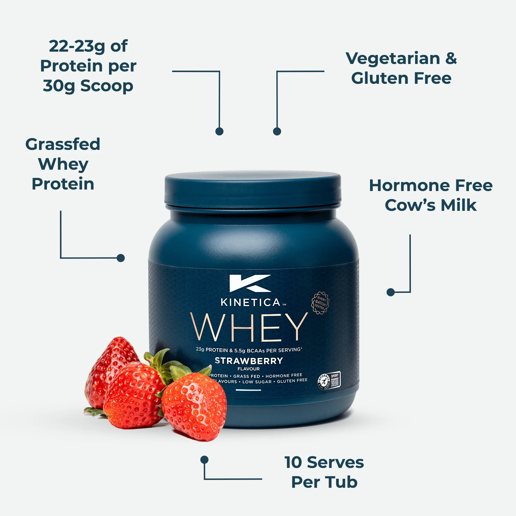 Whey Protein Strawberry 300g - Image 6