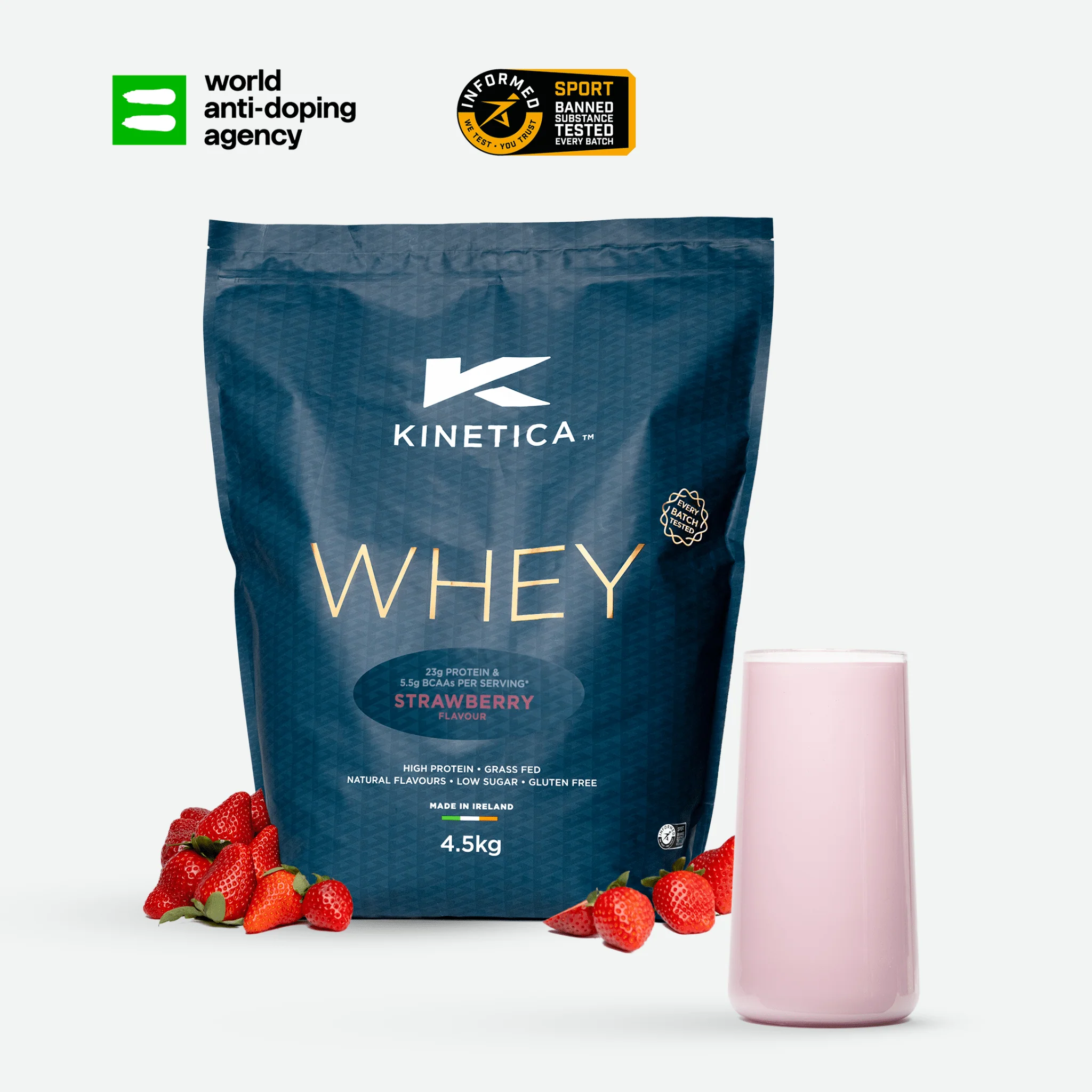 Whey Protein Strawberry 4.5kg - Image 4