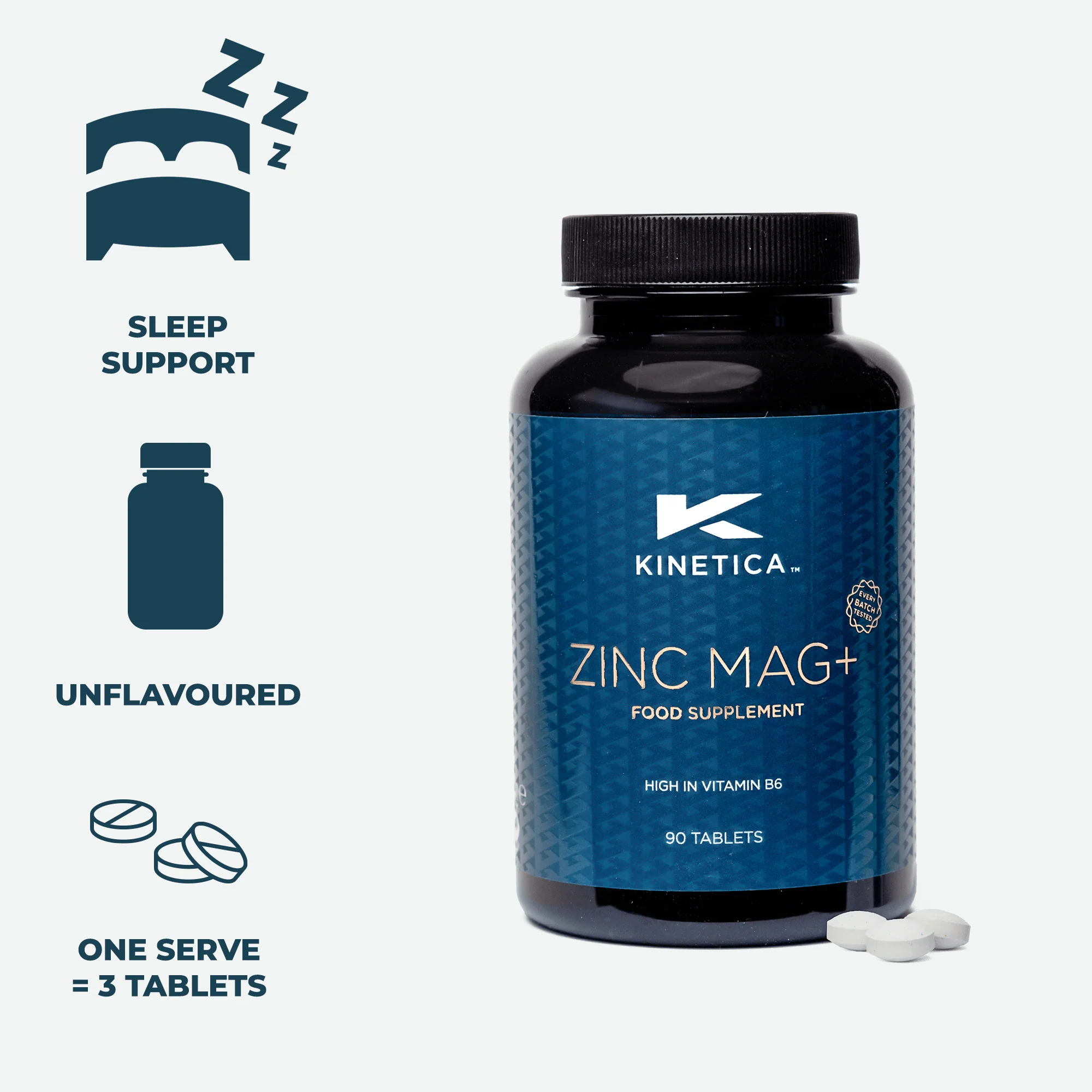 Zinc Magnesium - 90 Tablets - Image 4